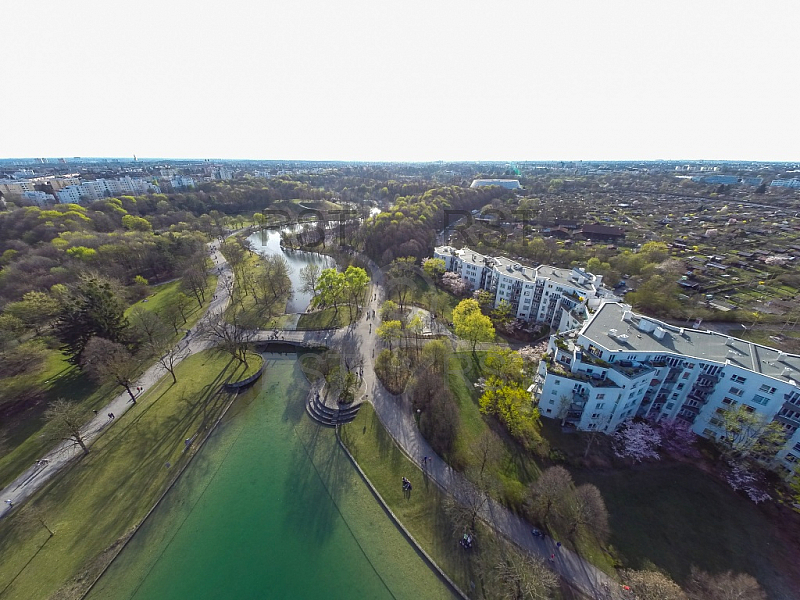 GER, Feature Luftbilder des Muenchner Westparks 