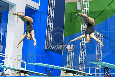BRA, Olympia 2016 Rio, Finale Synchronspringen 3 meter Brett der Frauen 