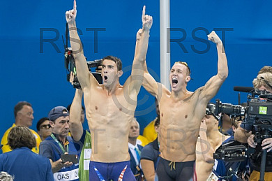 BRA, Olympia 2016 Rio, Schwimmsport FINALE - 4x100m Freistil der Maenner
