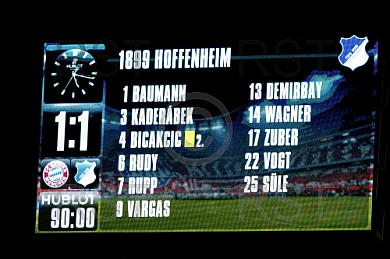 GER, 1.FBL,  FC Bayern Muenchen vs. TSG 1899 Hoffenheim