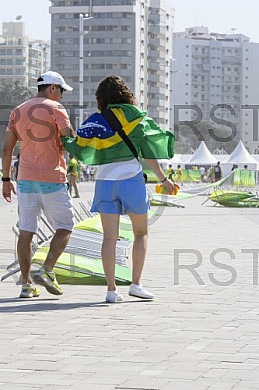 BRA, Olympia 2016 Rio,  Feature zum Sturm der ueber das Olympia Gelaende zieht