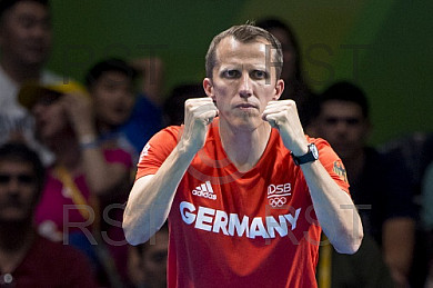 BRA, Olympia 2016 Rio, Tischtennis, Team Viertelfinale Oestereich vs Deutschland