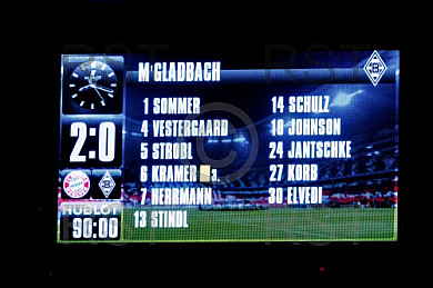 GER, 1.FBL,  FC Bayern Muenchen vs. Borussia Moenchengladbach
