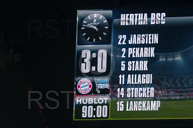 GER, 1.FBL,  FC Bayern Muenchen vs. Hertha BSC Berlin