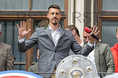 GER, FC Bayern Muenchen Meisterfeier auf dem Marienplatz